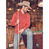 WRANGLER MENS RETRO WESTERN SHIRT - RED