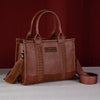 WRANGLER CROC PRINT CONCEAL CARRY TOTE BAG