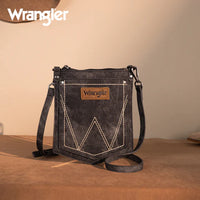 WRANGLER "W" STITCH DENIM POCKET CROSSBODY