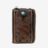 MONTANA WEST TOOLED PHONE CASE CROSSBODY BAG