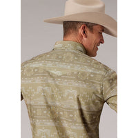 ROPER MENS FIREBIRD PRINT WESTERN SHIRT