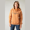 KIMES RANCH WOMENS TWO SCOOPS HOODIE - RUSTY HEATHER