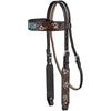 ROYAL KING SUNFLOWER &  BUCKSTITCH HEADSTALL & BREASTCOLLAR SET