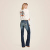 ARIAT WOMENS TROUSER MID RISE ENTWINED WIDE LEG JEAN