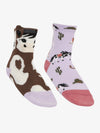 LEMIEUX MINI COTTON CHARACTER SOCKS - 2 PACK - SIZE 13-3