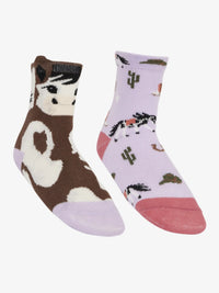LEMIEUX MINI COTTON CHARACTER SOCKS - 2 PACK - SIZE 13-3