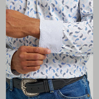 WRANGLER MENS GEORGE STRAIT BUTTON DOWN ONE POCKET SHIRT