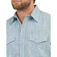 WRANGLER MENS 20X COMPETITION ADVANCED SHIRT - CLASIC FIT - TURQUOISE