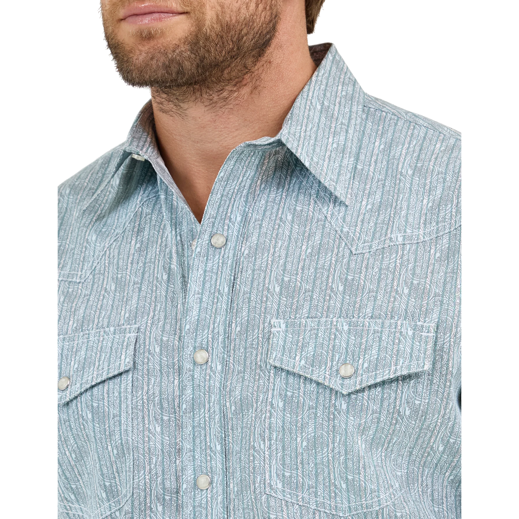 WRANGLER MENS 20X COMPETITION ADVANCED SHIRT - CLASIC FIT - TURQUOISE