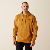 ARIAT MENS SOUTHWEST SIMPLE HOODIE - BONE BROWN