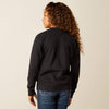 ARIAT GIRLS BOOTED LOGO SWEATSHIRT - BLACK