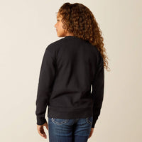 ARIAT GIRLS BOOTED LOGO SWEATSHIRT - BLACK