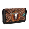 MYRA SPIRIT OF THE HERD HAND TOOLED WALLET