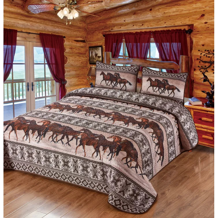 HADDAD HORSE VALLEY QUILT BEDDING SET