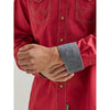 WRANGLER MENS RETRO WESTERN SHIRT - RED