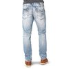 SILVER MENS EDDIE ATHLETIC TAPERED LEG - LIGHT DENIM