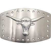 WIDE DESIGN BULL BELT BUCKLE