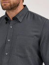 WRANGLER MENS CODY JOHNSON BUTTON DOWN SHIRT - BLACK SHADOW