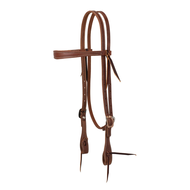 WEAVER LEATHER PROTACK HEADSTALL WITH DESIGNER HARDWARE