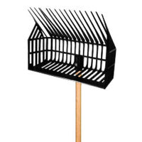 BASKET MANURE FORK WITH WODDEN HANDLE