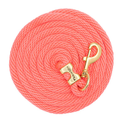 WEAVER LEATHER POLY LEAD ROPE 10' WITH SOLID BRASS SNAP - SOLID COLORS