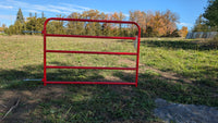 BORDER GATE - RED 5-BAR 6FT