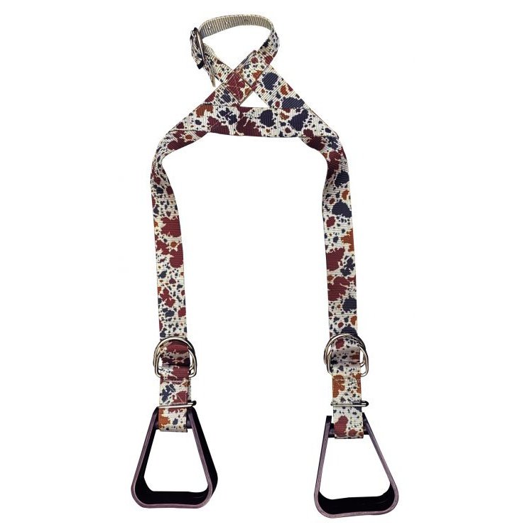 BUDDY STIRRUPS - COW PRINT