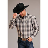 STETSON MENS DESERT OMBRE WESTERN SHIRT