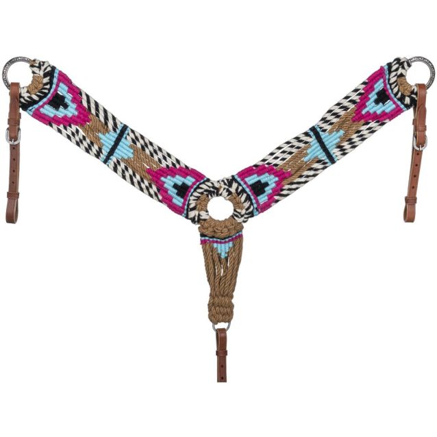 CHEVAL'S INTERNATIONAL Collier de poitrine en mohair pour chevaux, cuir CHEVAL'S INTERNATIONAL Collier de poitrine en mohair pour chevaux, cuir