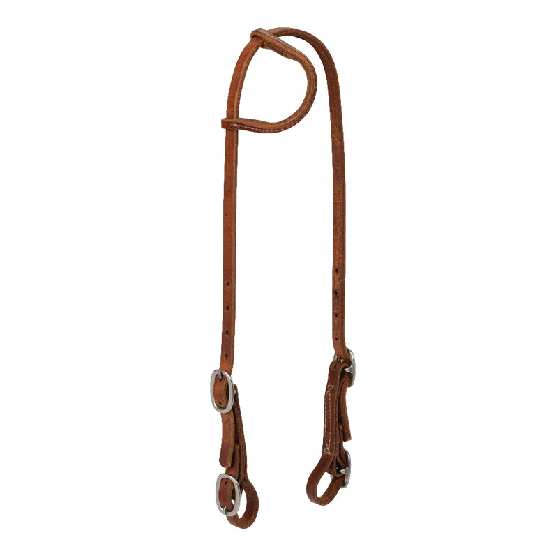WEAVER PROTACK SLIDING ONE EAR HEADSTALL WITH BUCKLE ENDS