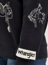WRANGLER WOMENS ICONS PULLOVER SWEATSHIRT - BLACK