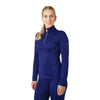 HORZE ZADIE WOMENS LINED TRAINING HALF ZIP SHIRT - BLUE