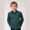 ROPER BOYS CROSS WALK FOULARD WESTERN SHIRT