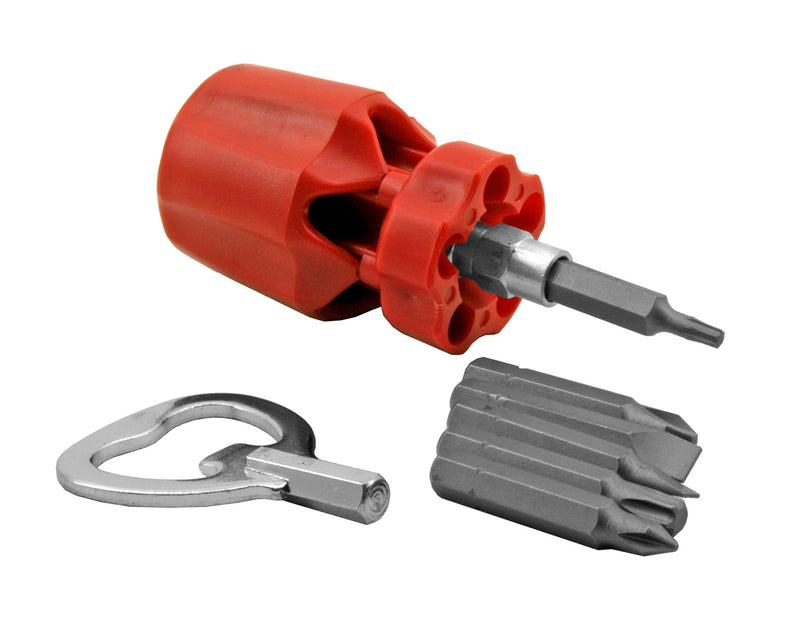 BLACK FRIDAY Door Crasher 8 PC. STUBBY INTERCHANGEABLE SCREWDRIVER SET