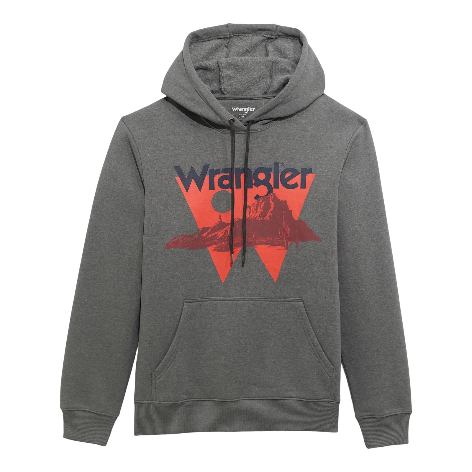 2026 - WRANGLER MENS WESTERN HOODIE - GREY