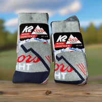 COORS LIGHT MENS SOCKS - LARGE (9-12)