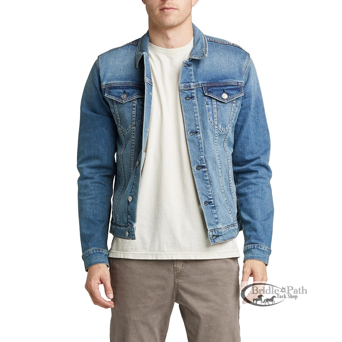 SILVER MENS BASIC DENIM JACKET