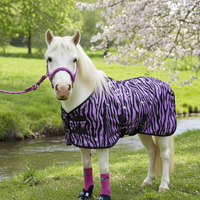 Nordic Star Pony/Mini Fly Sheet Purple Zebra  - Standard Neck