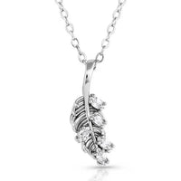 MONTANA SILVERSMITHS BRIDGERTON FEATHER NECKLACE