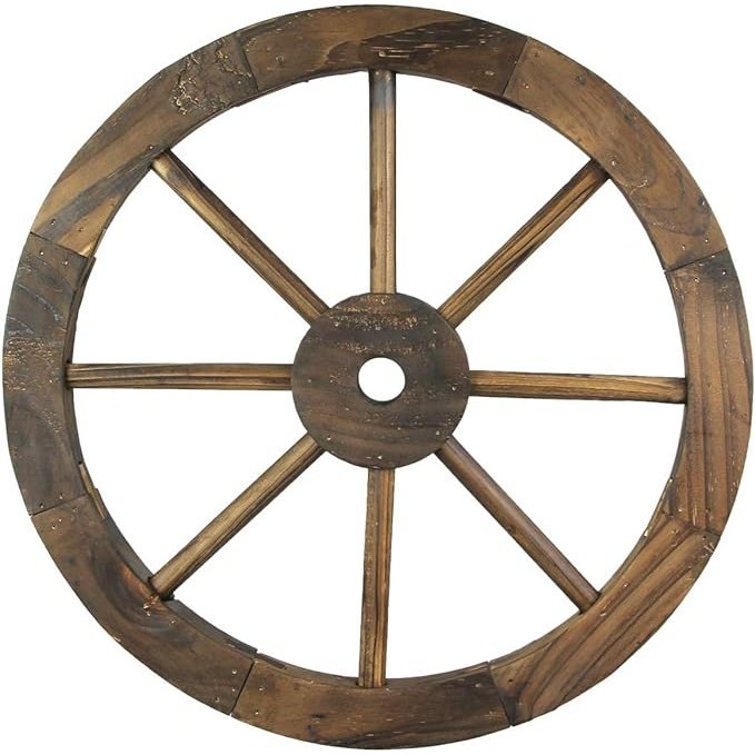 RUSTIC Wood Wagon Wheel (Each) 16"
