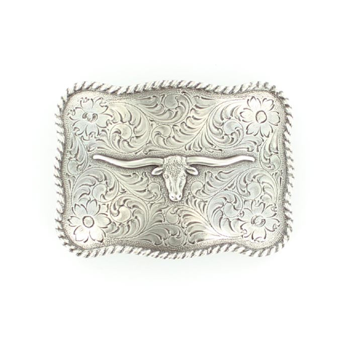 NOCONA SQUARE BUCKLE WITH LONGHORN