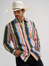 2026 - WRANGLER MENS VINTAGE -INSPIRED BRUSHPOPPER WESTERN SNAP SHIRT
