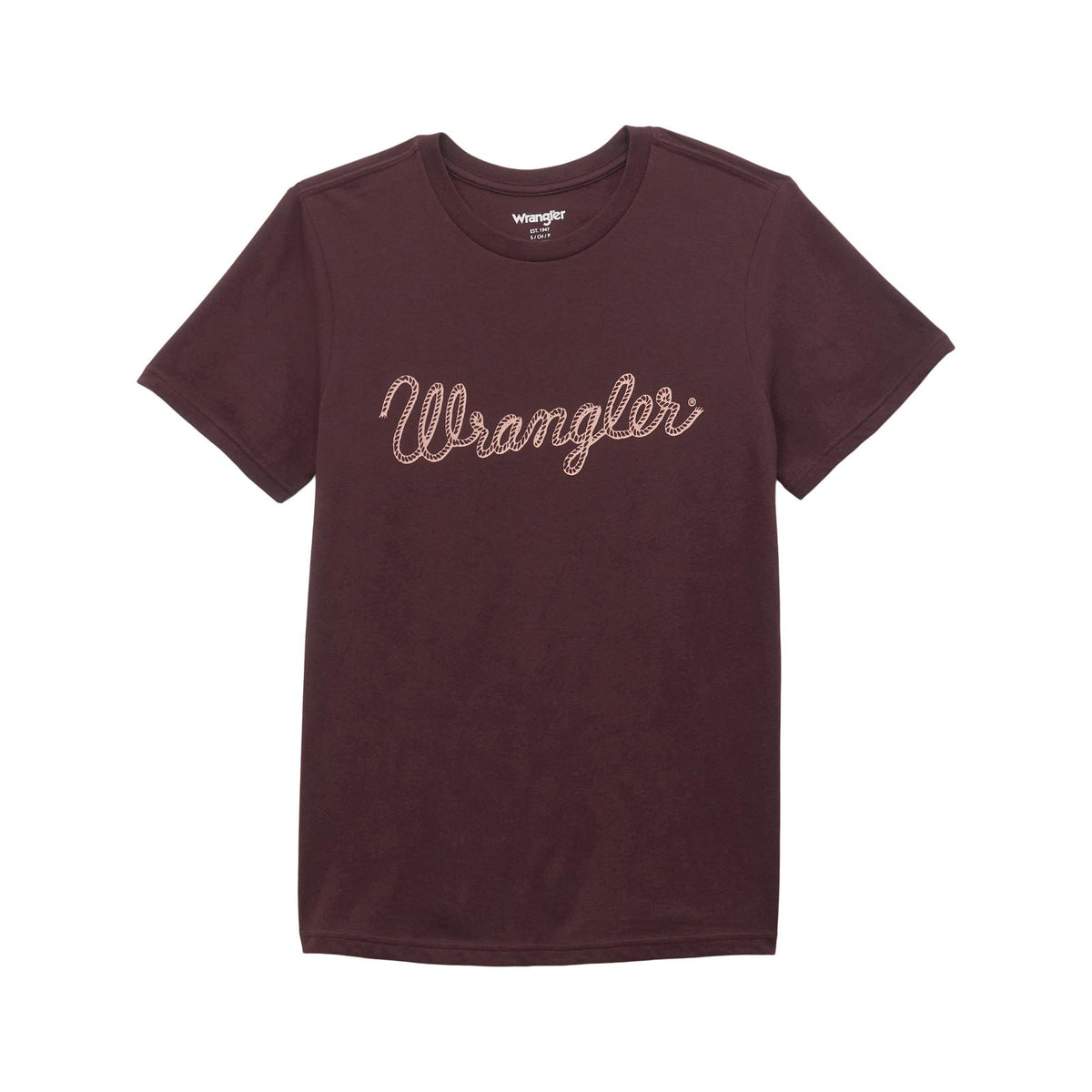 WRANGLER WOMENS GRAPHIC TEE - CHOCOLATE