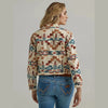 WRANGLER WOMENS PRINTED BOYFRIEND JACKET - AZTEC