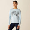 ARIAT GIRLS HAPPY TEE SHIRT - SKYWAY