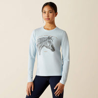 ARIAT GIRLS HAPPY TEE SHIRT - SKYWAY