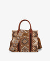 WRANGLER AZTEC PATTERN DUAL SIDED PRINT TOTE BAG