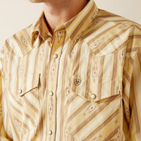 ARIAT MENS TOMMY CLASSIC FIT SHIRT - BEIGE