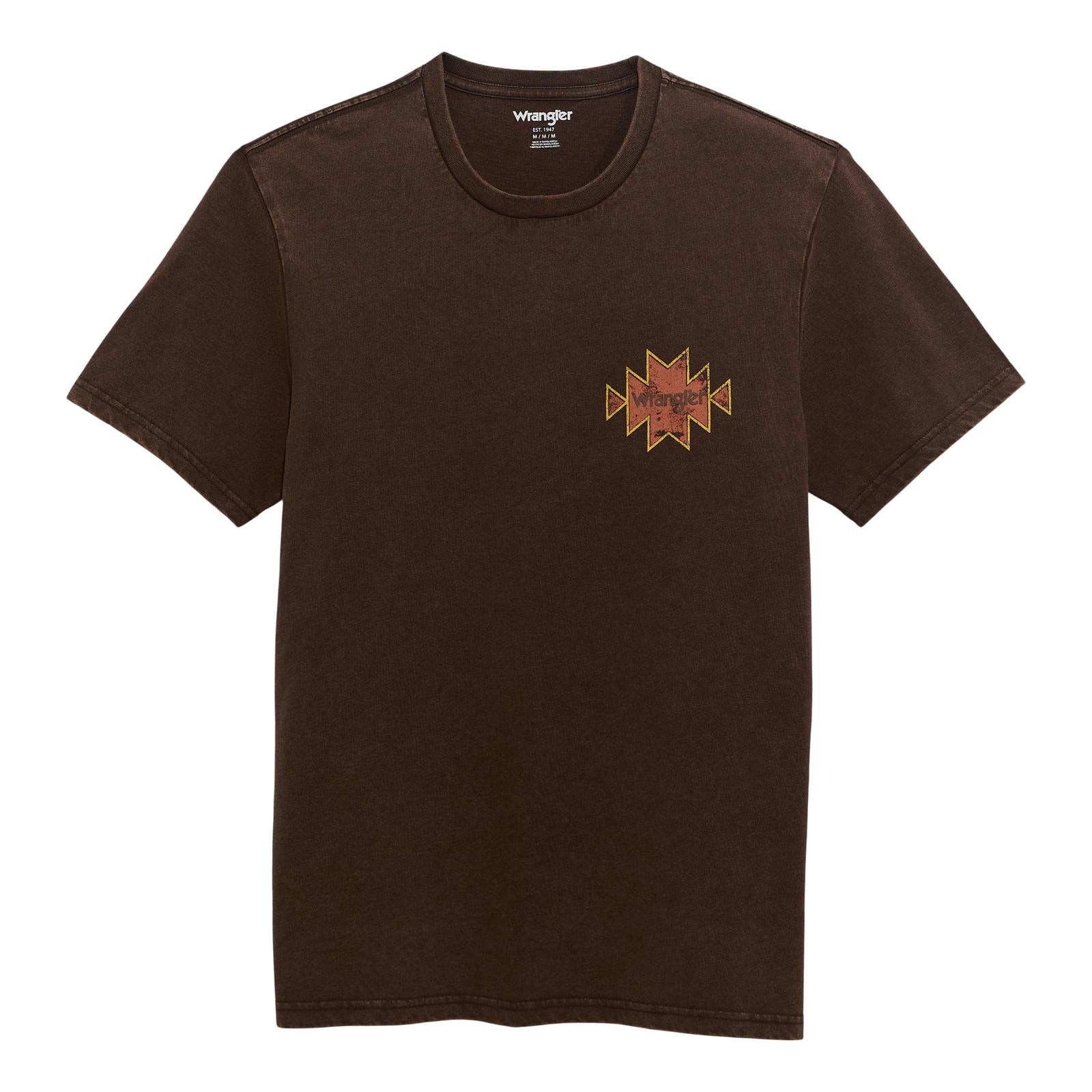 WRANGLER MENS GRAPHIC TEE - RAWHIDE