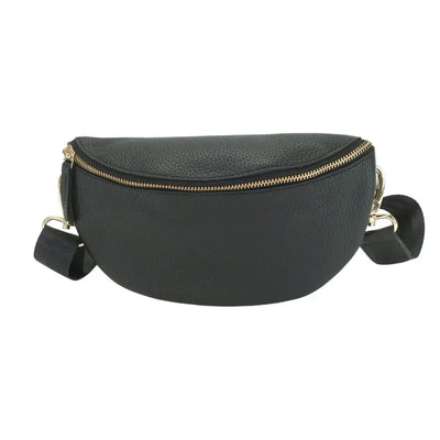 RIVET AND BURR HALF MOON FANNY PACK WITH REMOVABLE STRAP (Clearance)
